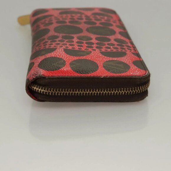 LOUIS VUITTON Monogram Yayoi Kusama Zippy Wallet Red M60450 LV Auth 132196 - Picture 3 of 16